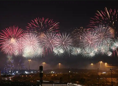 榆树市焰火晚会